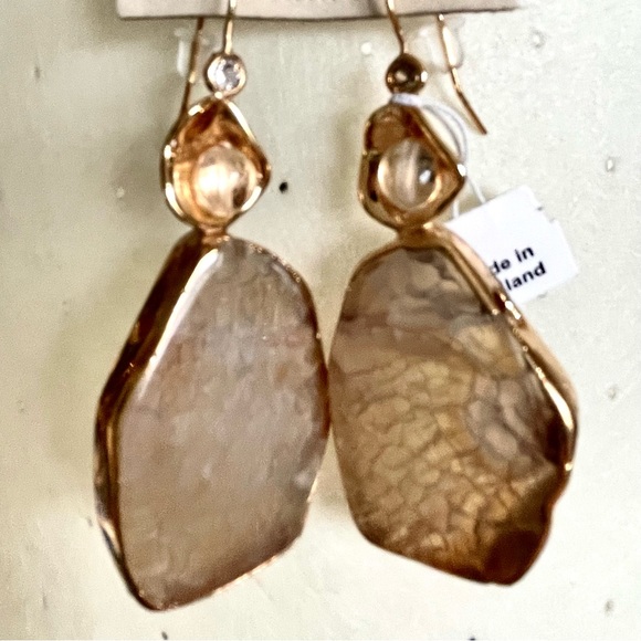 Anthropologie Southwestern Agate Fishhook Earrings NWT - Picture 6 of 10